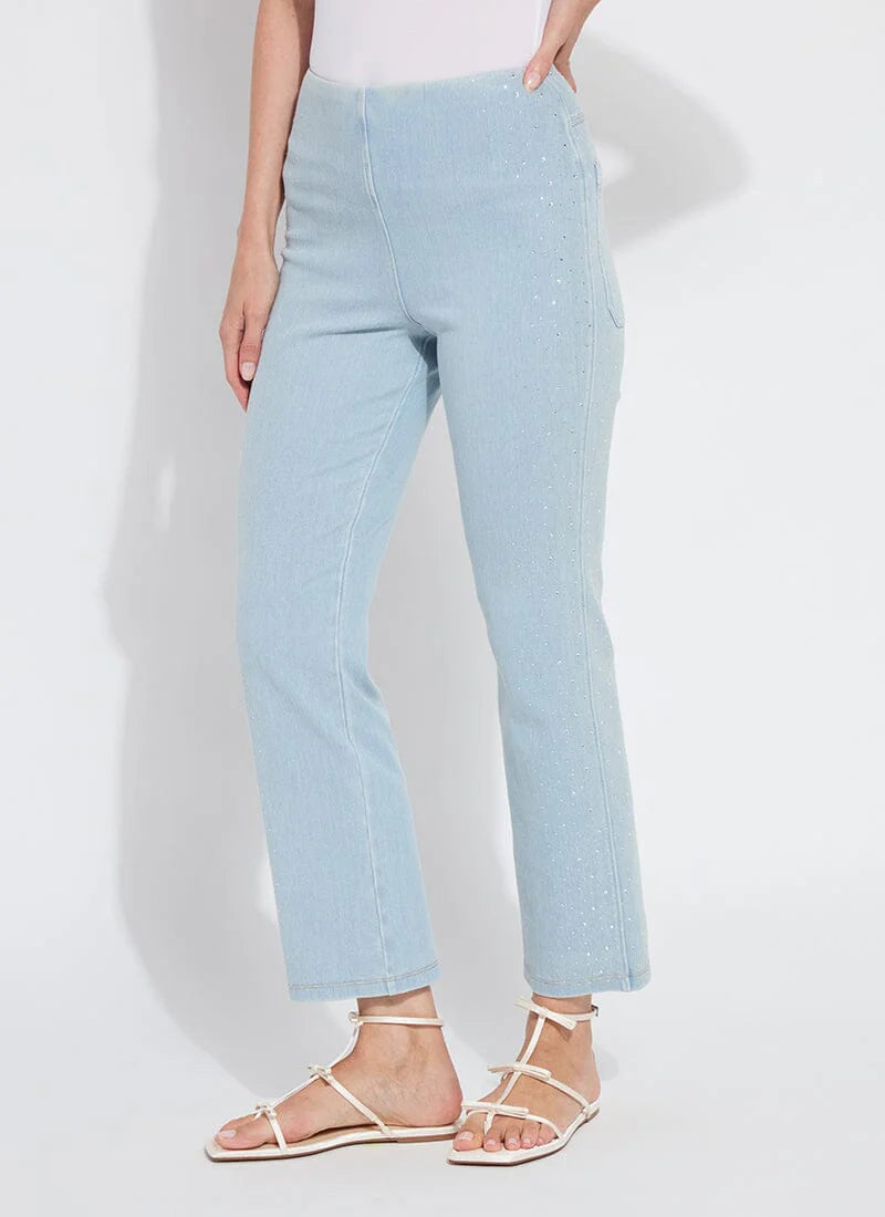 Crystal Baby Boot - Bleached Denim