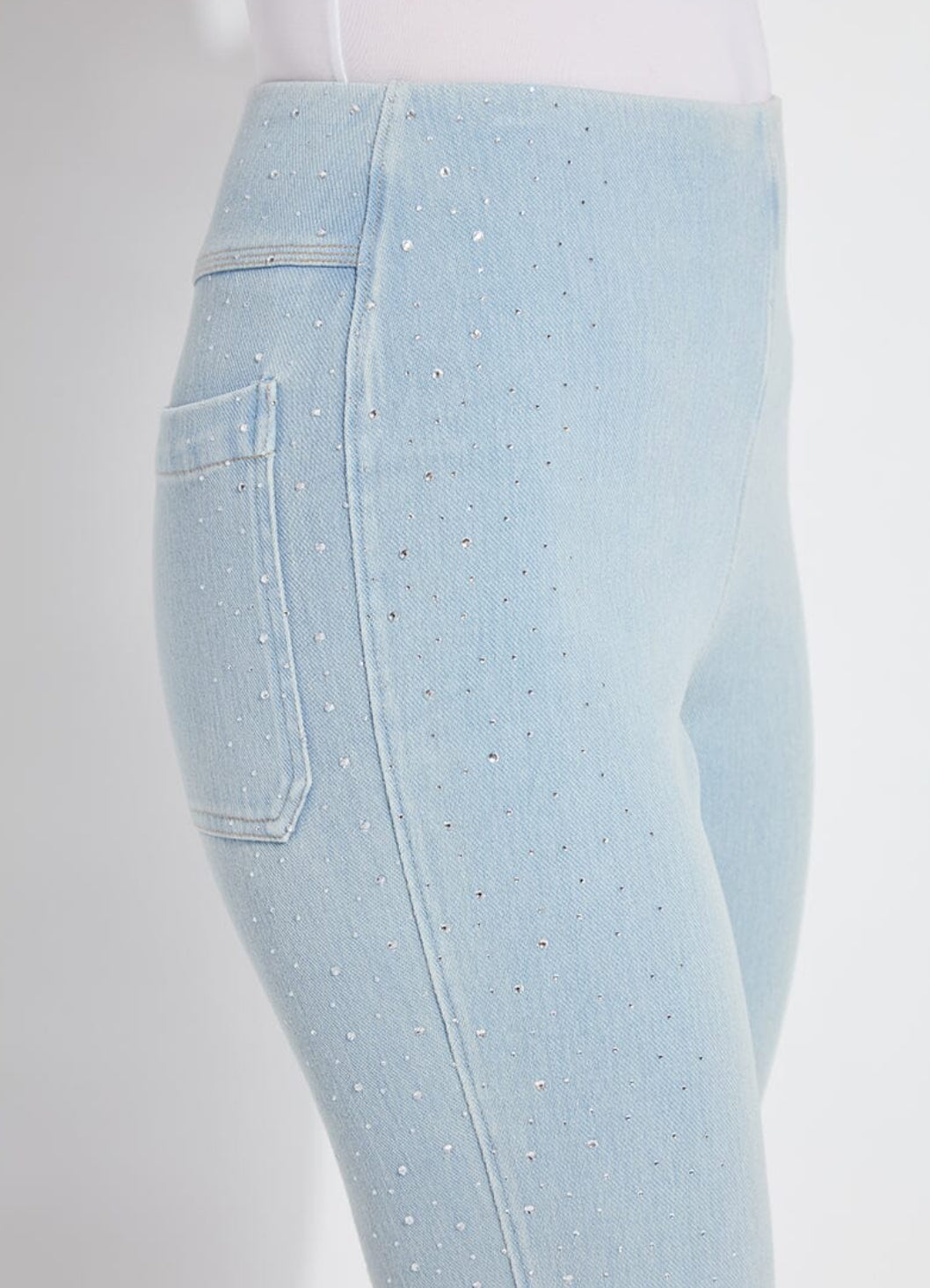 Crystal Baby Boot - Bleached Denim