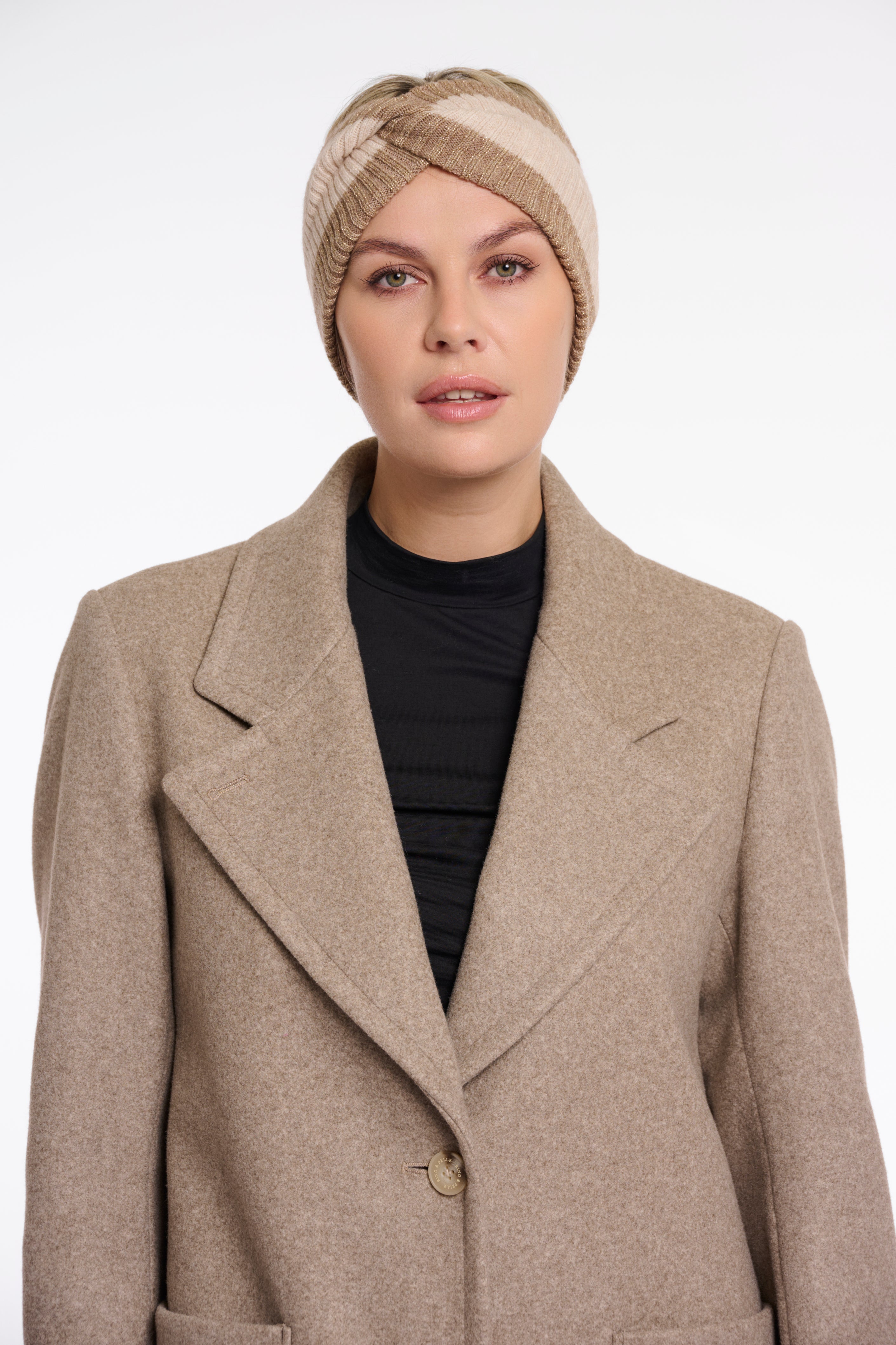 Iva Knitted Headband - Cream Mix