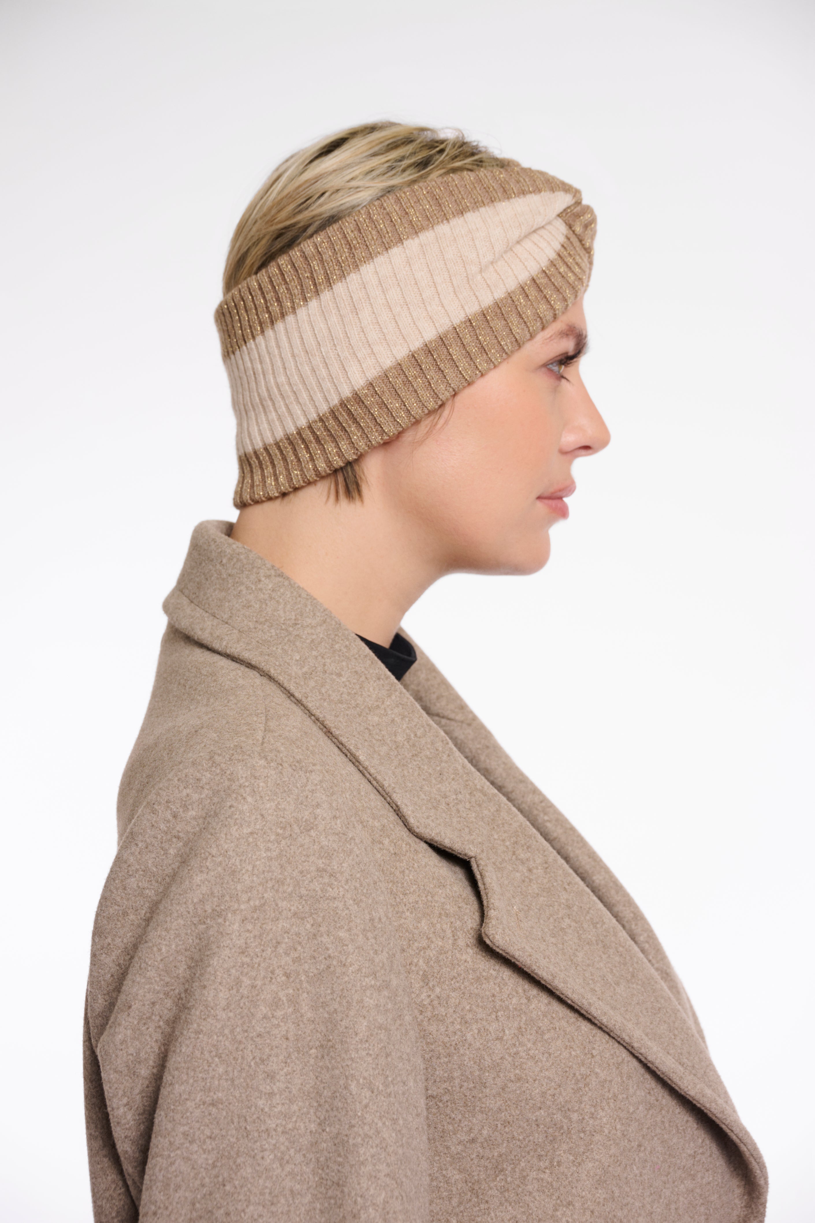 Iva Knitted Headband - Cream Mix