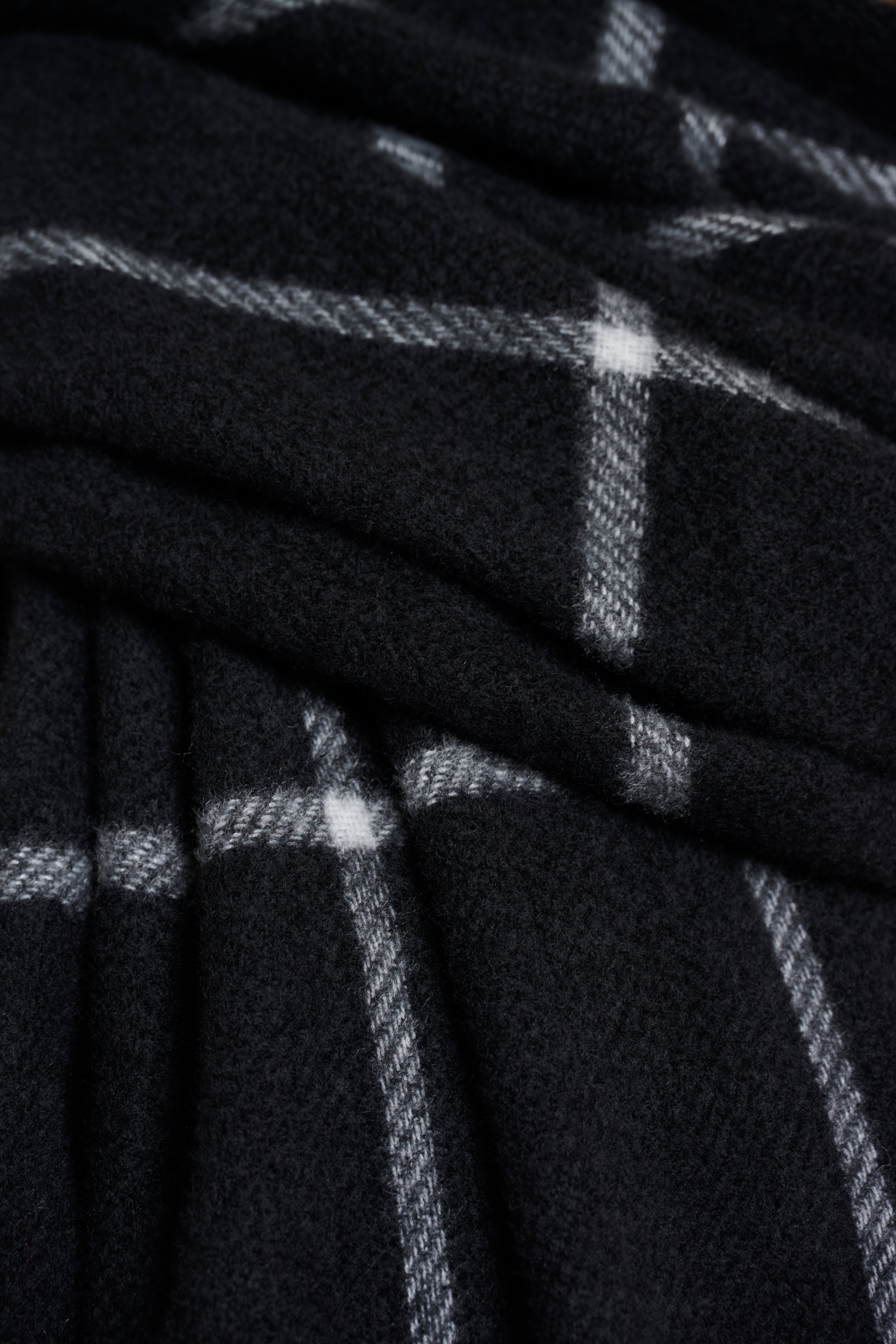 Moochy Checked Scarf - Black