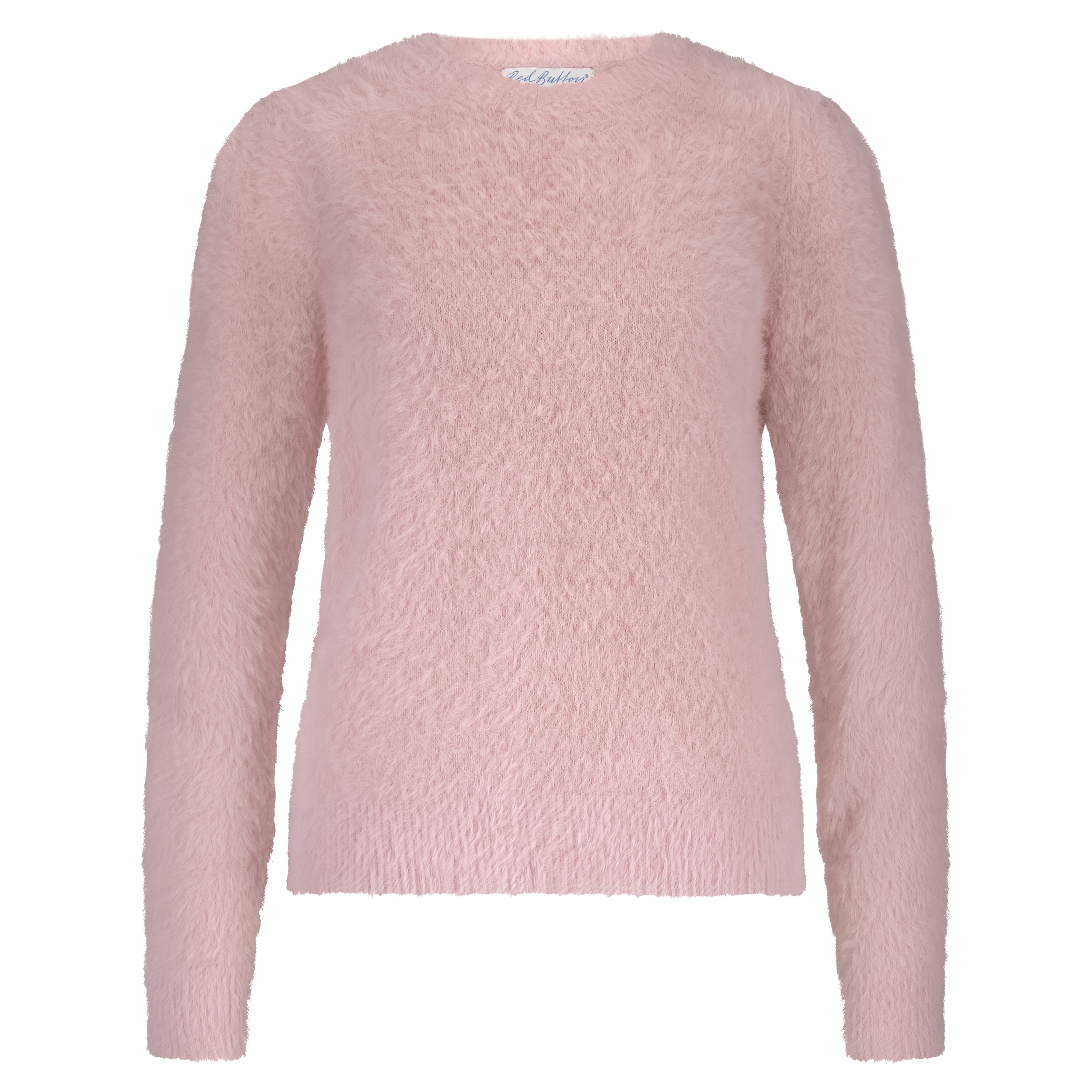 Fuzzy Puff Sleeve Jumper - Pink