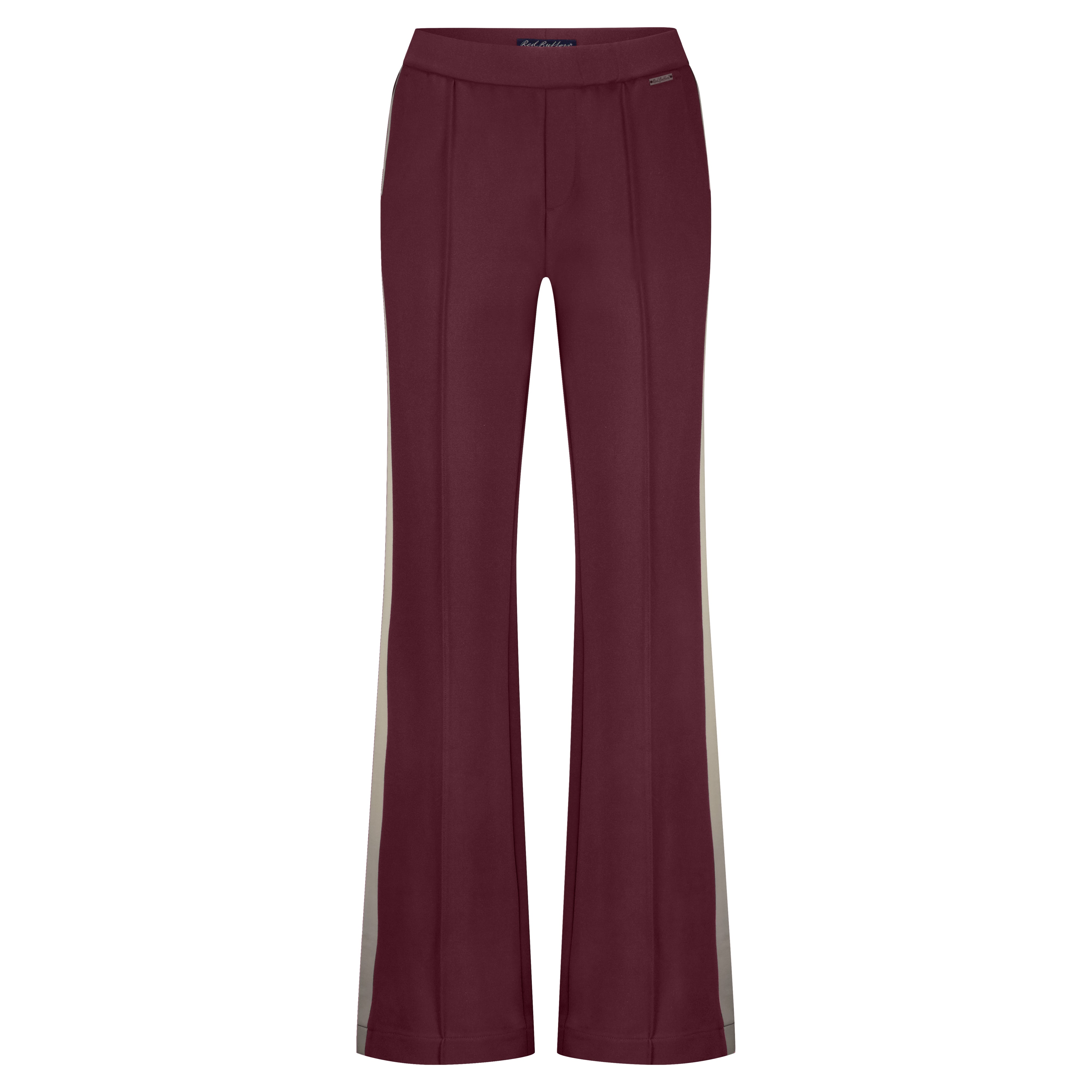 Colette Side Stripe Trousers - Burgundy