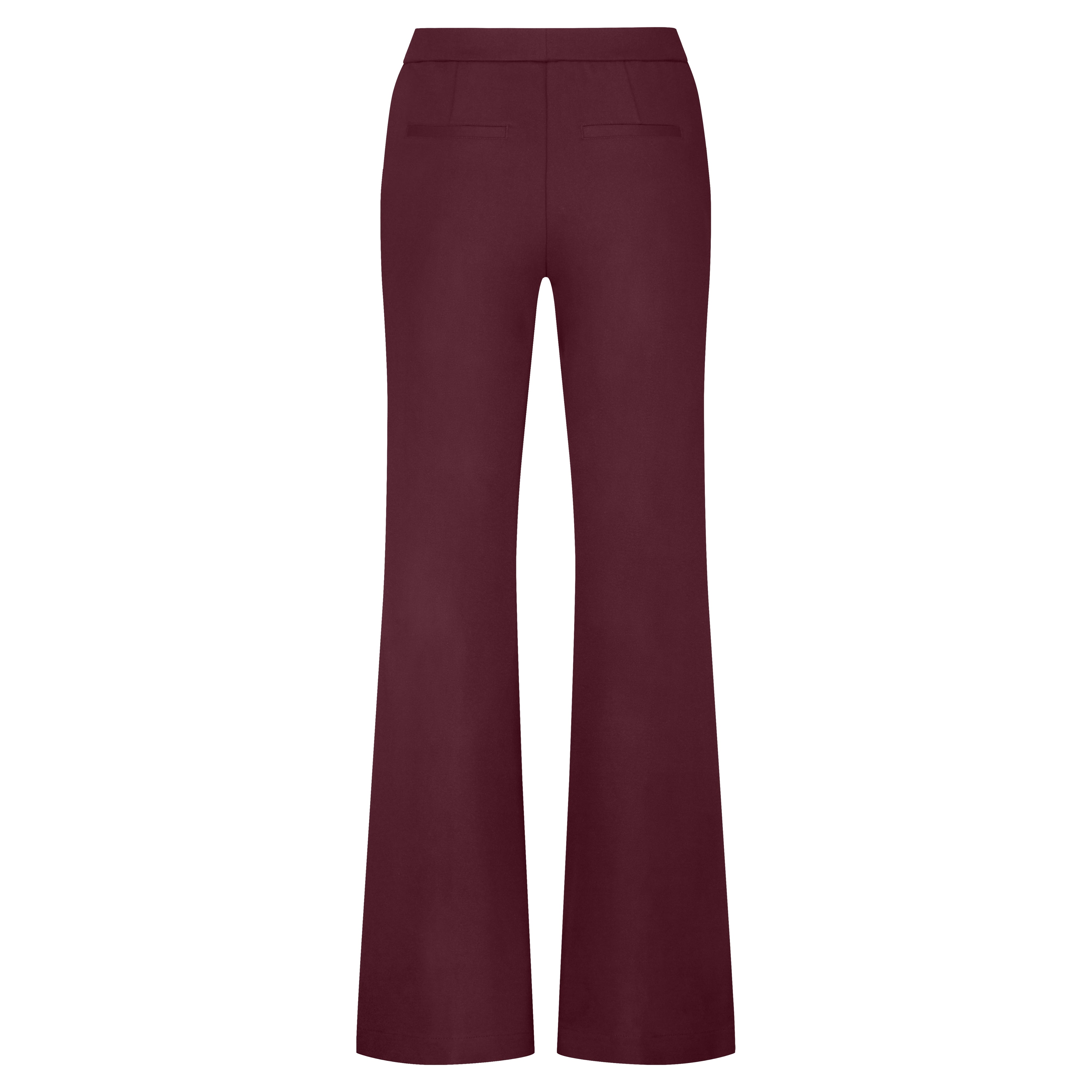 Colette Side Stripe Trousers - Burgundy