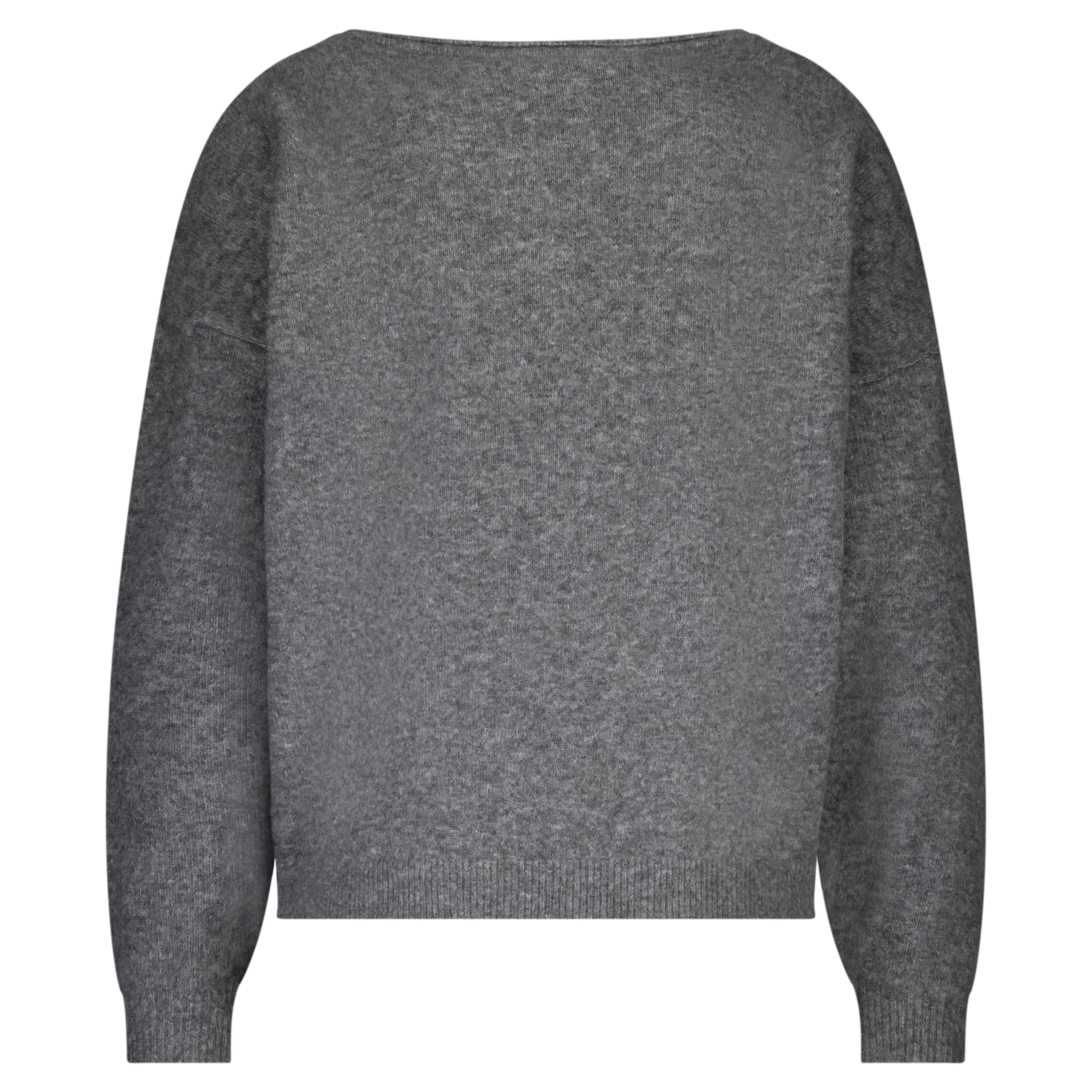 Boatneck Knit Jumper - Grey