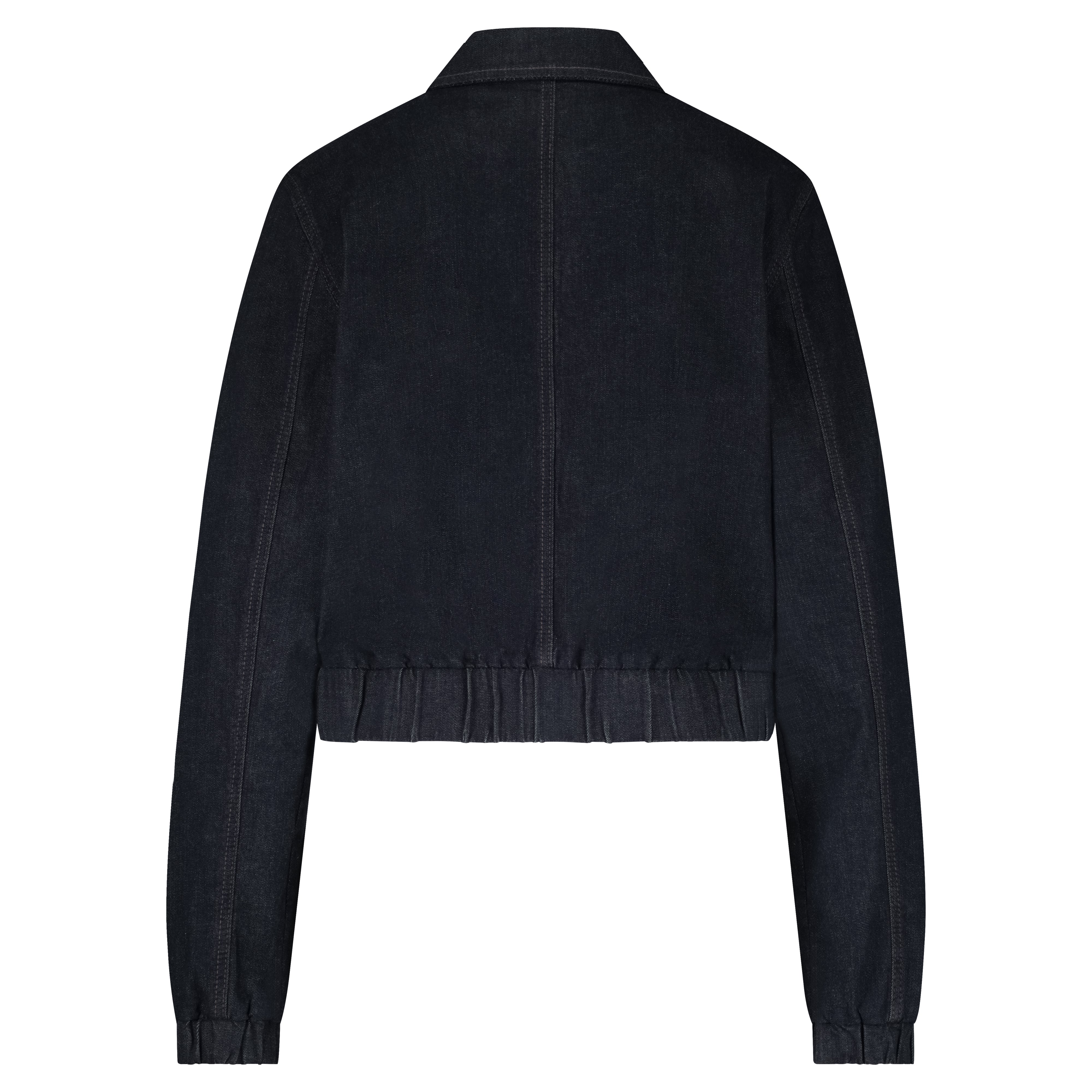 Denim Bomber Jacket - Dark Blue