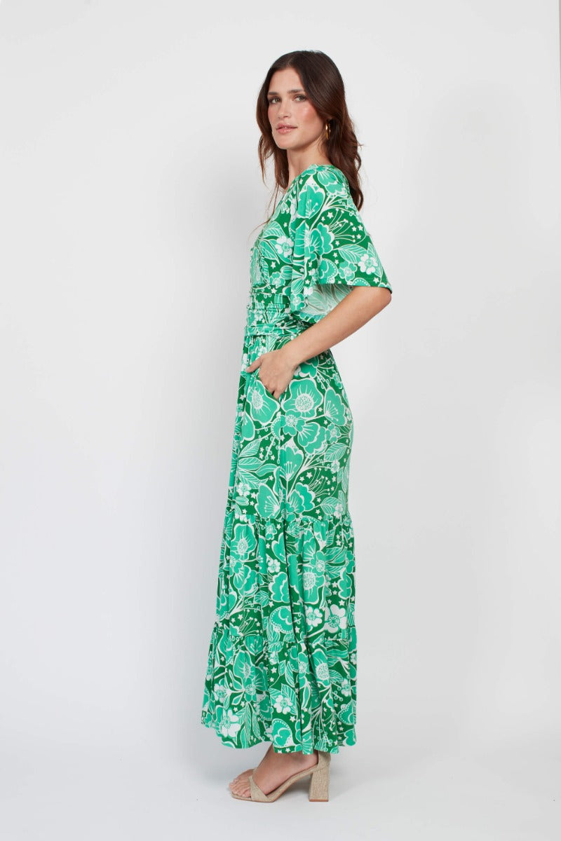 Tilly Maxi Dress - Wildflower Green