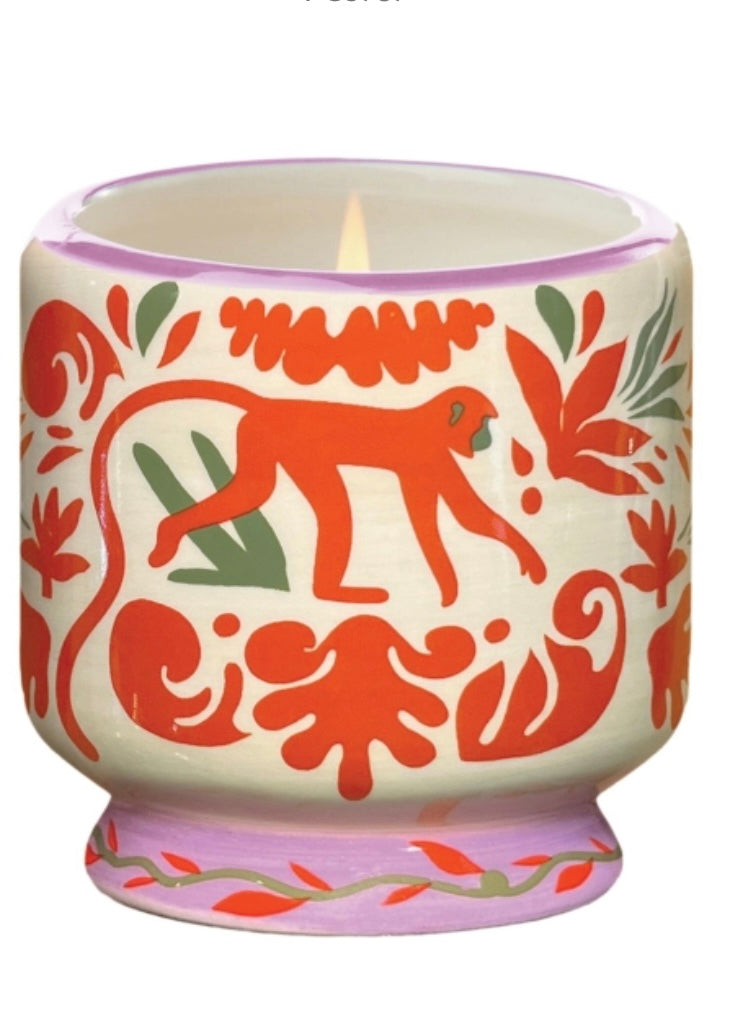 Jungle Ceramic Candle - Coconut & Amber