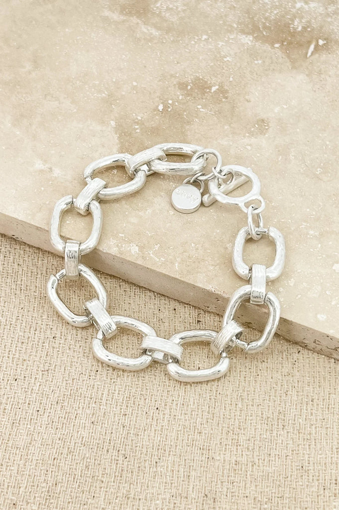 Chunky Chain Bracelet in Silver