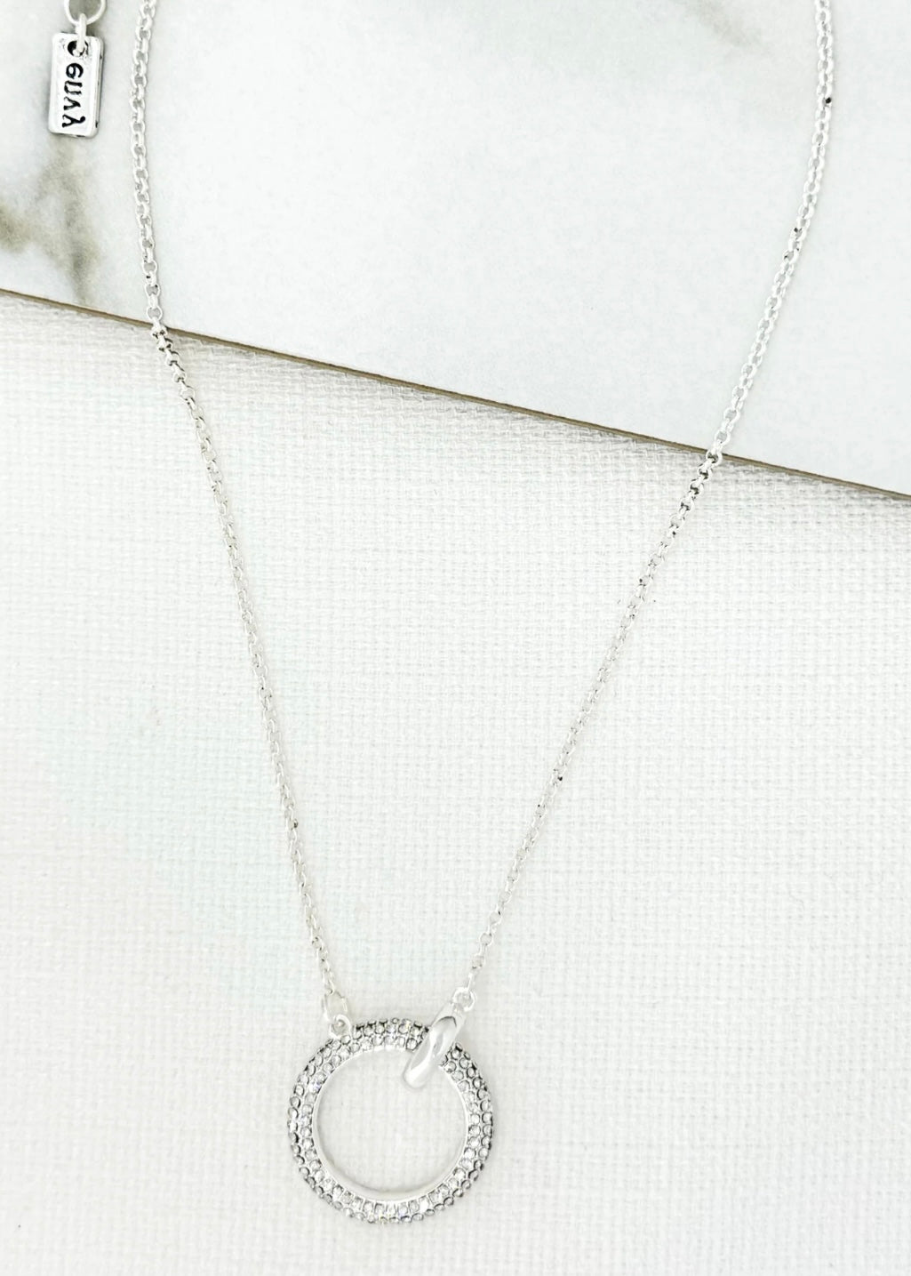 Short Circle Necklace - Silver