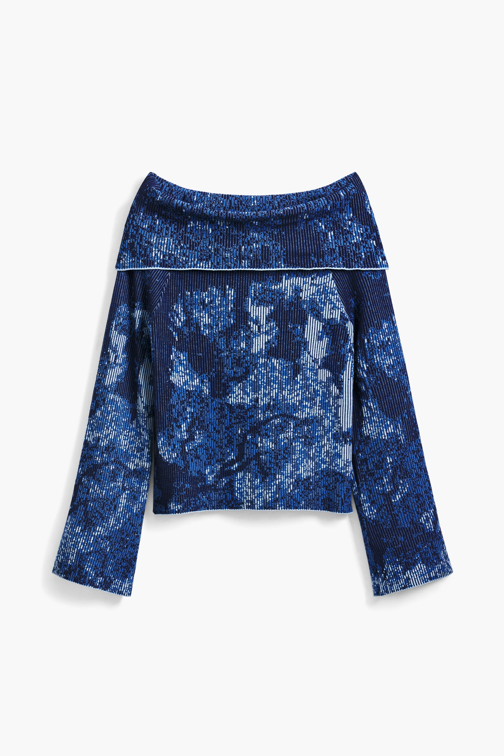 Off the Shoulder Jumper - Blue