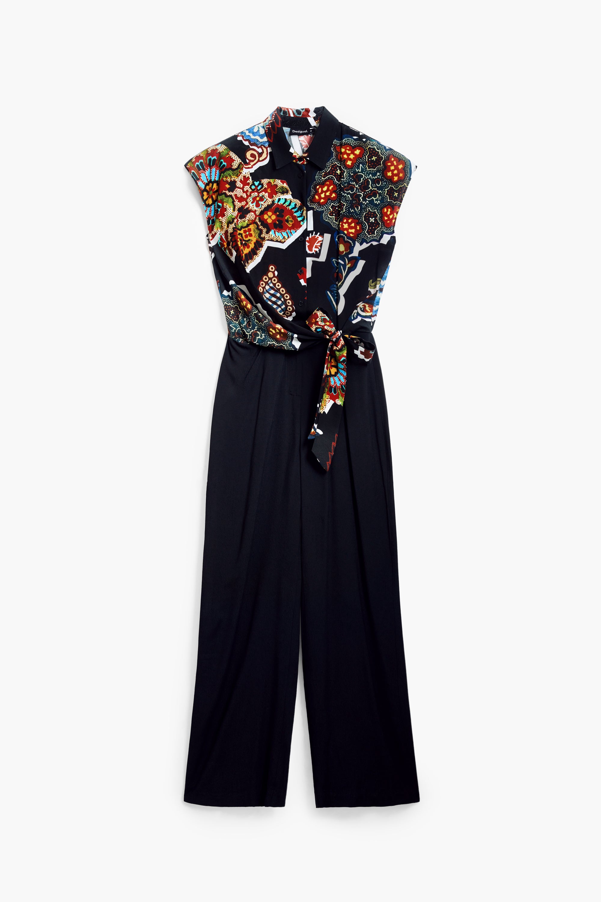 Abstract Jumpsuit - Black