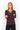 Marica Lace Neck Top - Chocolate Plum
