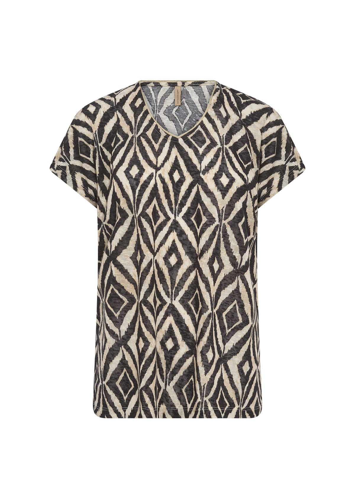 Aretha Graphic T-Shirt -  Sand/Black