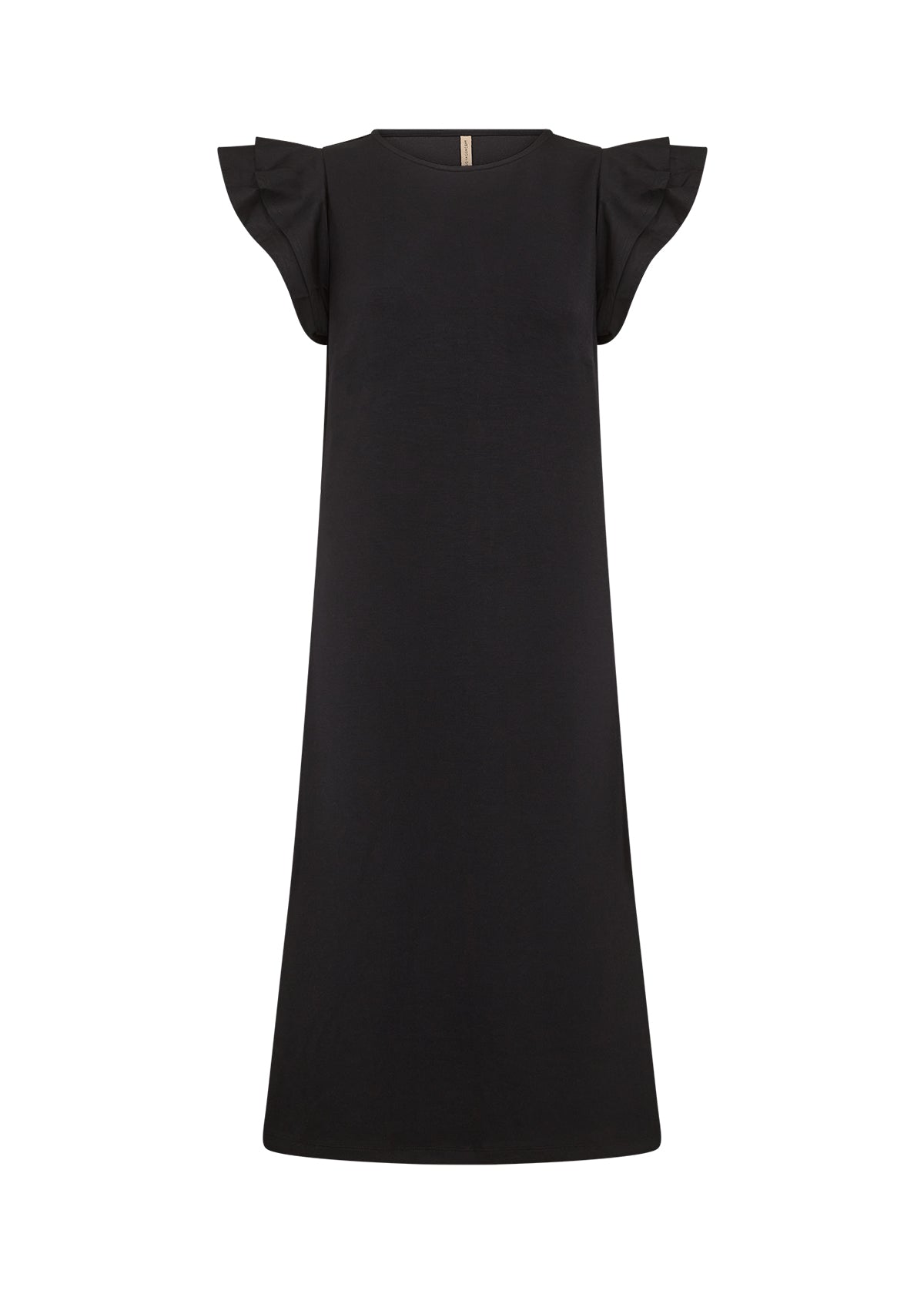 Banu Frill Sleeve Dress | Black