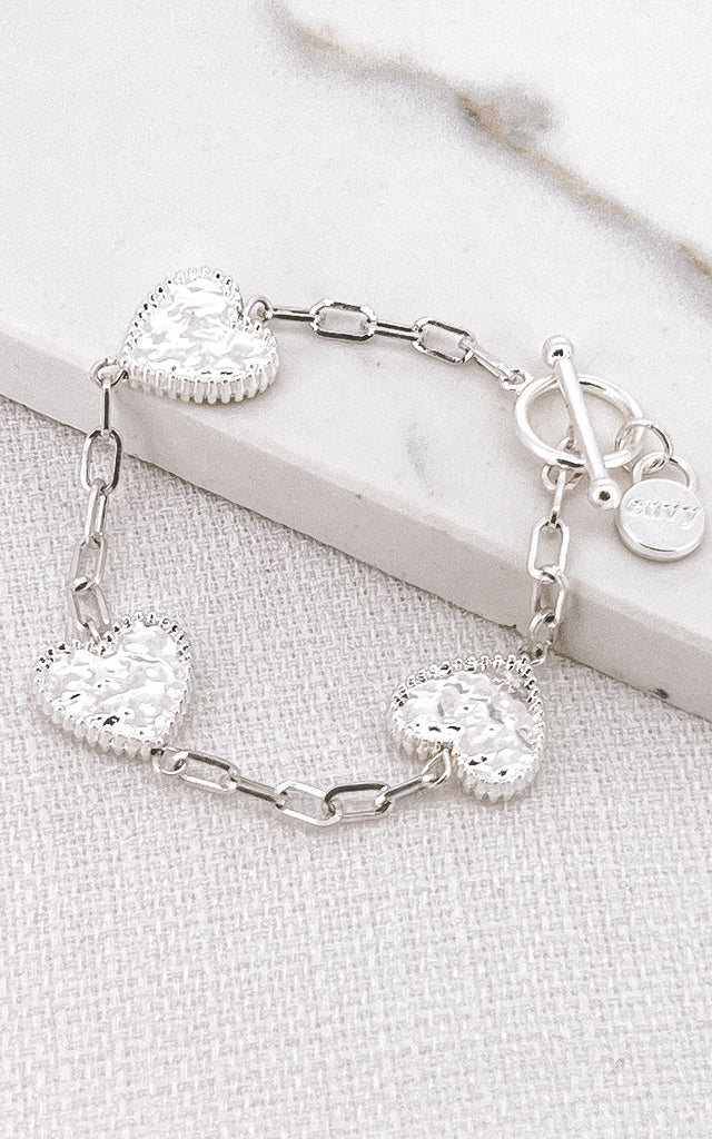 Heart Bracelet in Silver