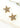 Star Diamante Earrings - Gold