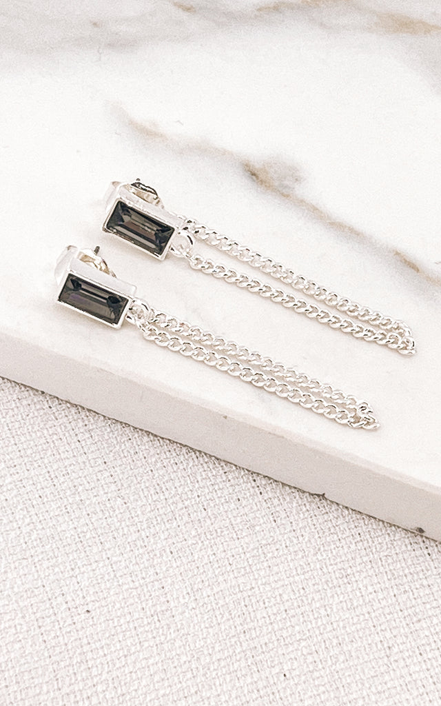 Chain Earrings in Silver