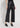Wide Faux Leather Trousers - Black