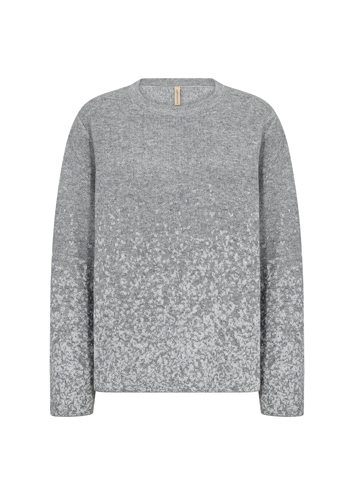 Audrey Textured Knit Jumper - Grey Mix