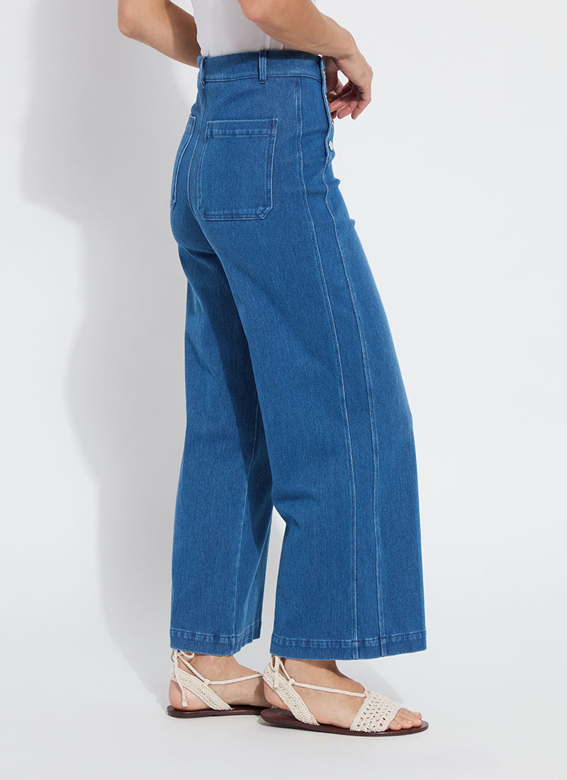 Mallory Wide Leg  - Mid Wash