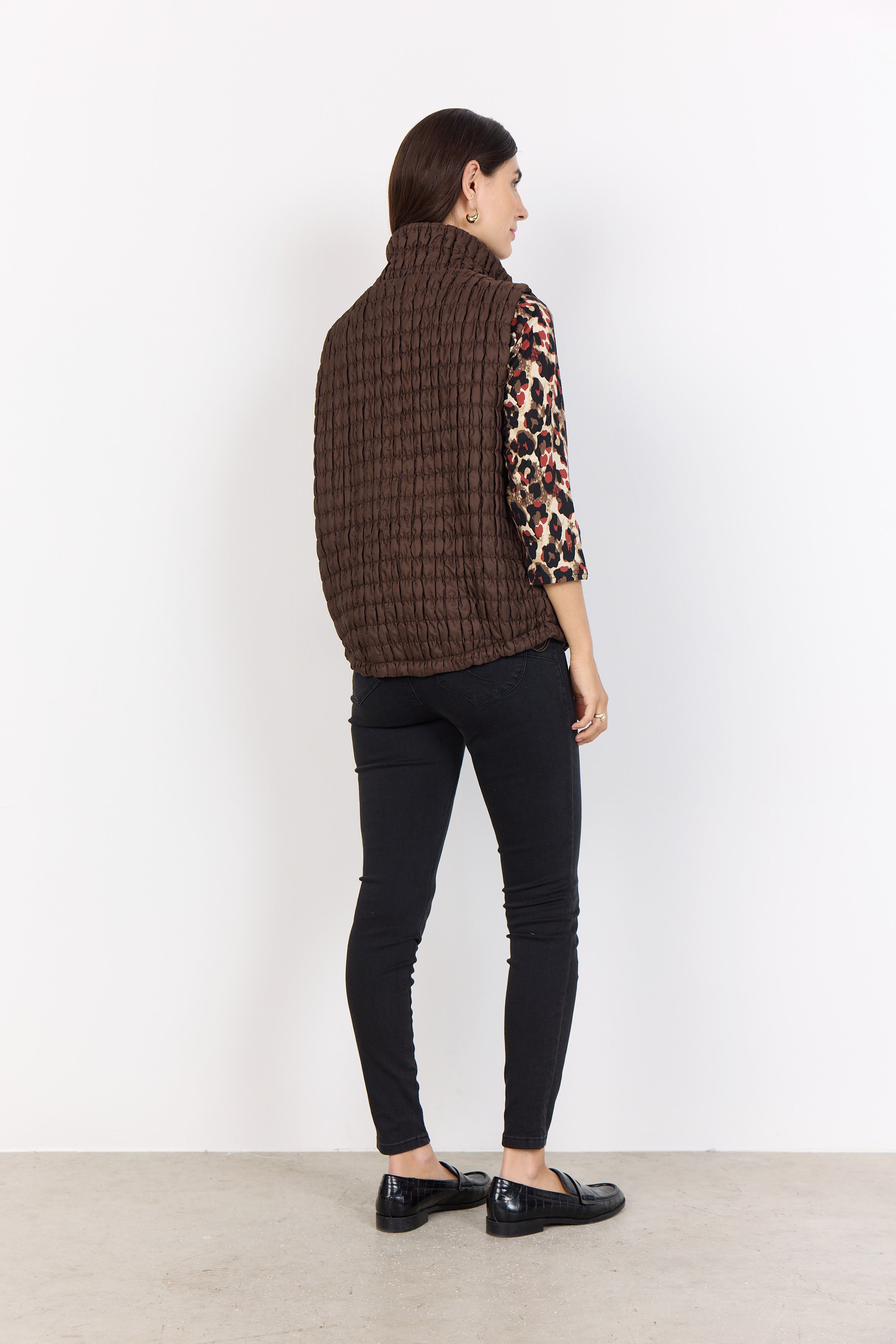 Sevilla Quilted Gilet - Chocolate