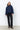 Gia Waxed Parka - Navy Blue