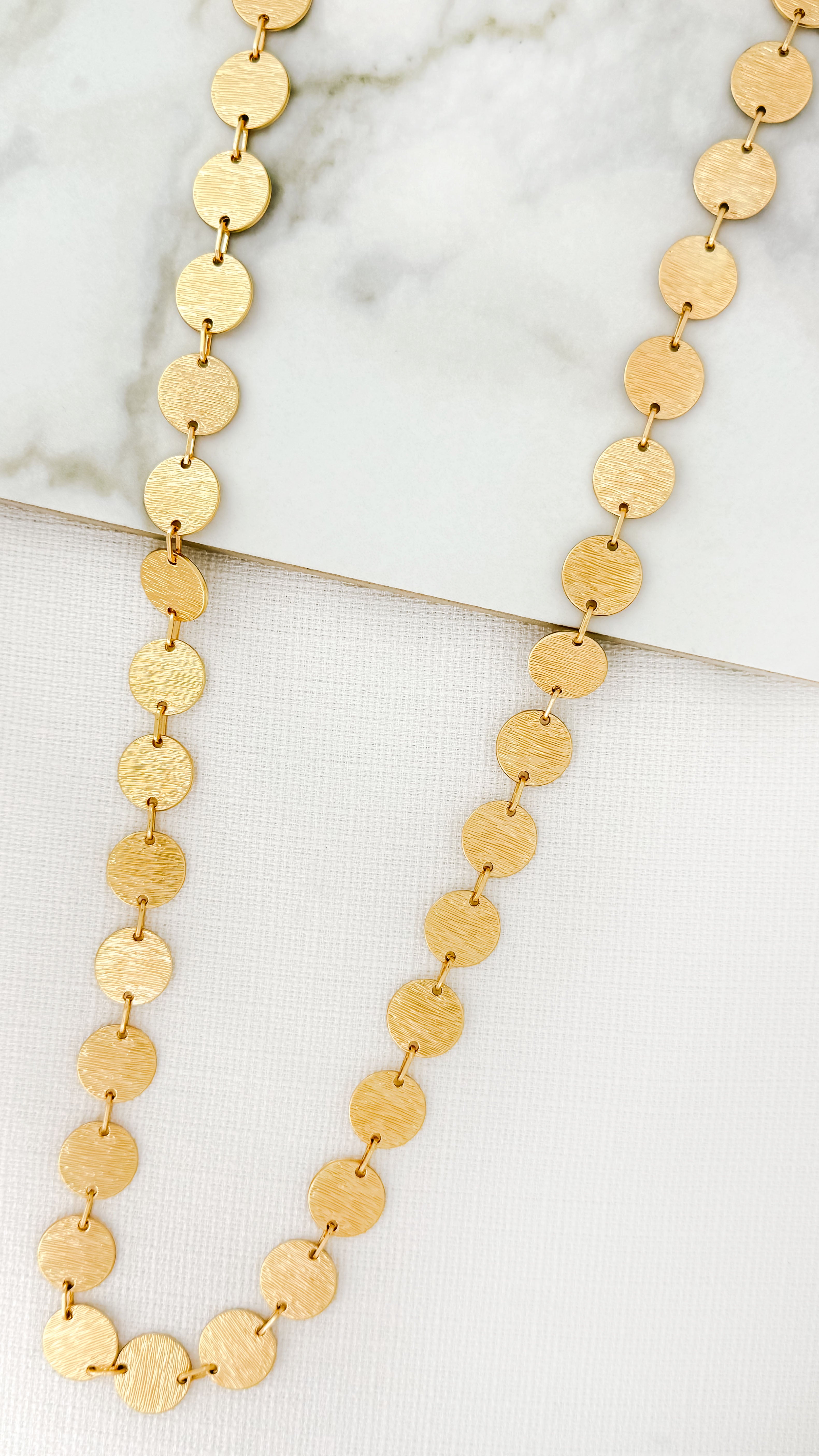 Long Necklace - Gold