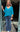 Open Knit Jumper - Peacock Blue