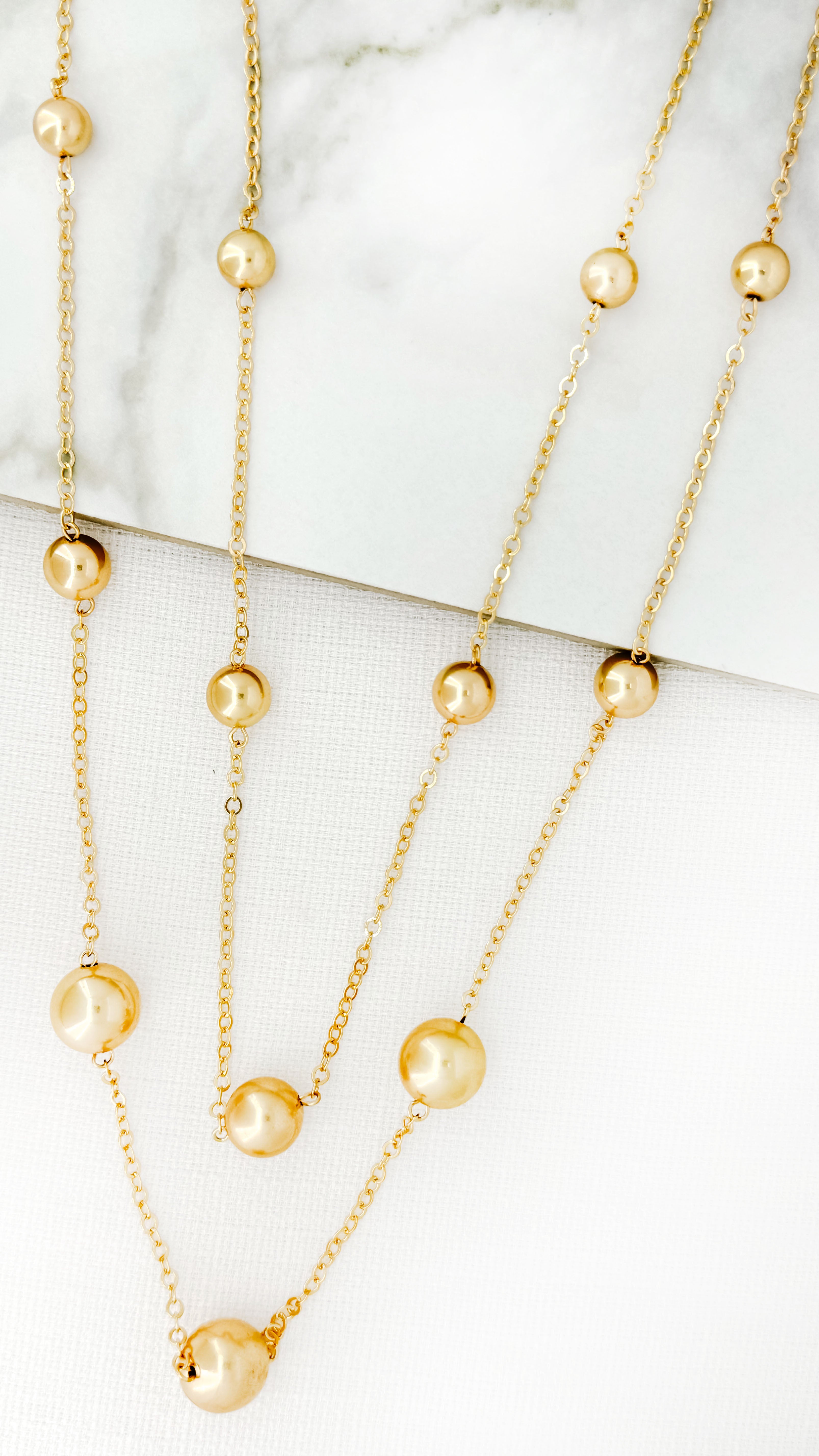 Long Necklace - Gold