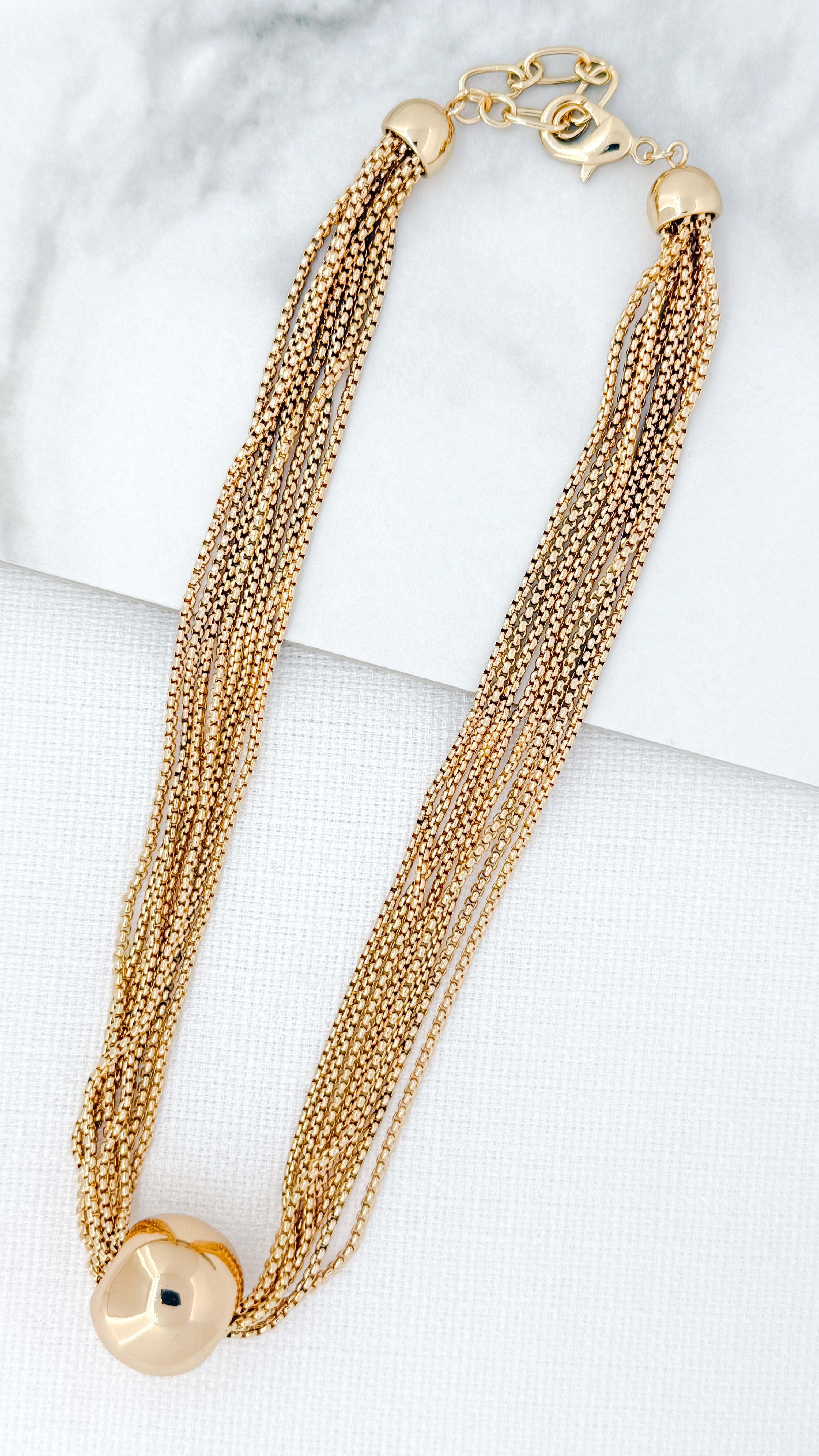 Short Necklace - Gold