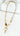 Short Multi Stone Necklace - Gold