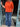 Short Sleeve Knit Jumper - Orange