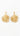 Statement Flower Earrings - Gold