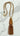 Statement Stone & Bead Corded Necklace - Gold/Brown