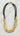 Hammered Links Statement Necklace - Gold/Black