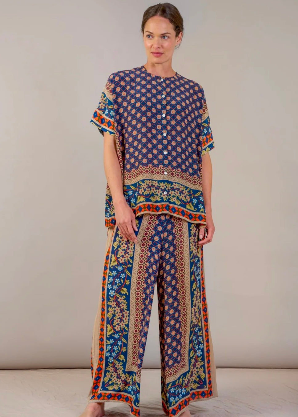 Tea Blouse - Moorish Blue