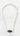 Diamanté Pendant Ball Chain Necklace - Silver