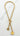 Dual Disc T-Bar Necklace - Gold