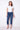 Cropped Skinny Jeans - Denim Blue by Up! Pants