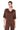Belize Satin V-Neck Top - Chocolate by Up! Pants