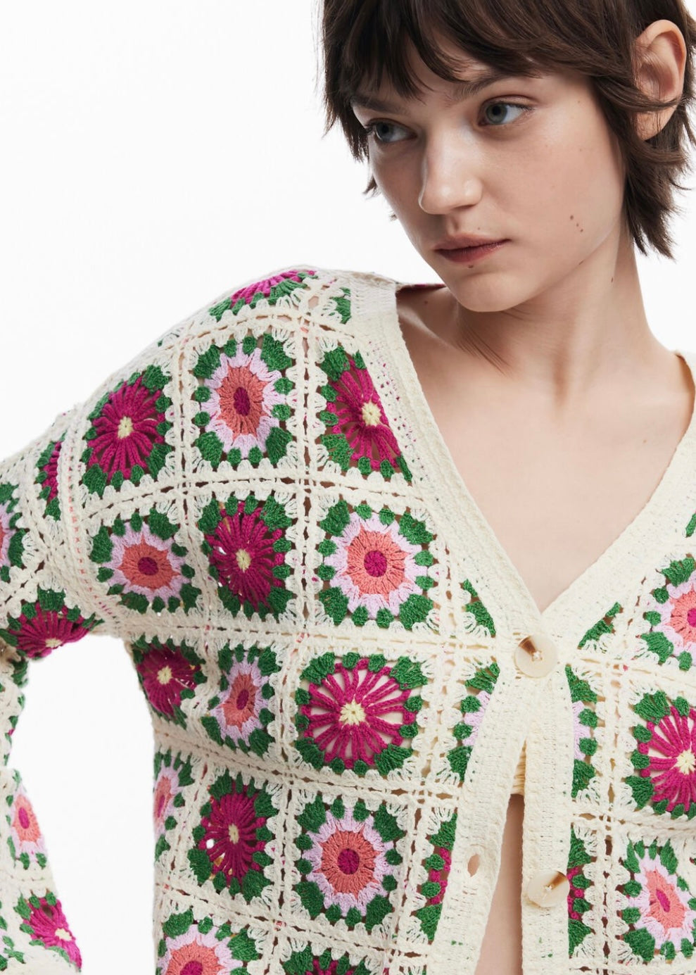 Crotchet Cardigan - Cream