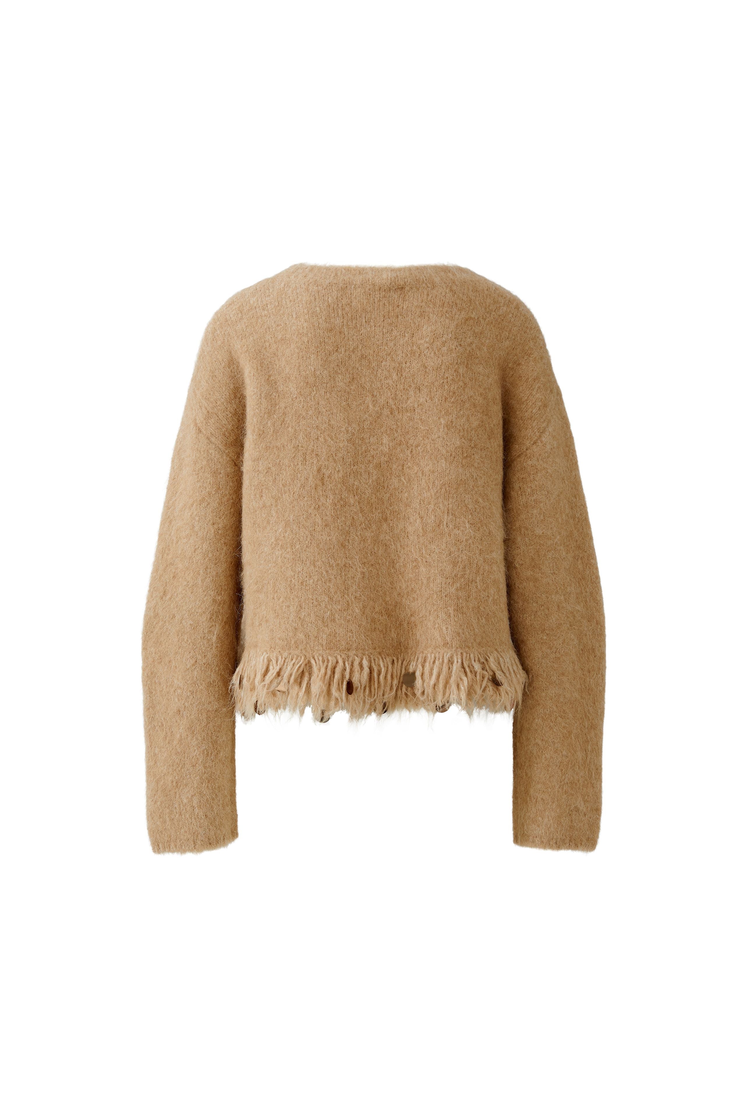 Mohair Sequin Jumper - Latte