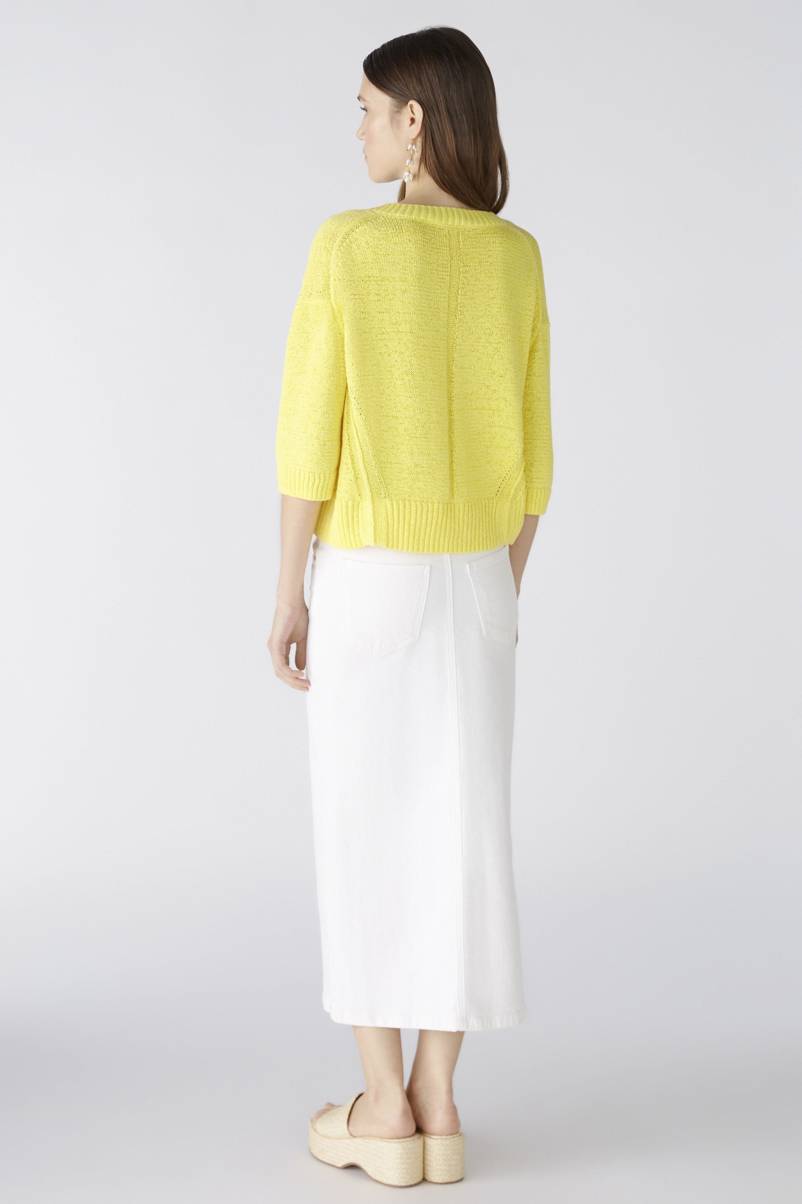 Cropped Jumper in Yellow