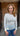 Boat Neck Fine Knit Top - Cream