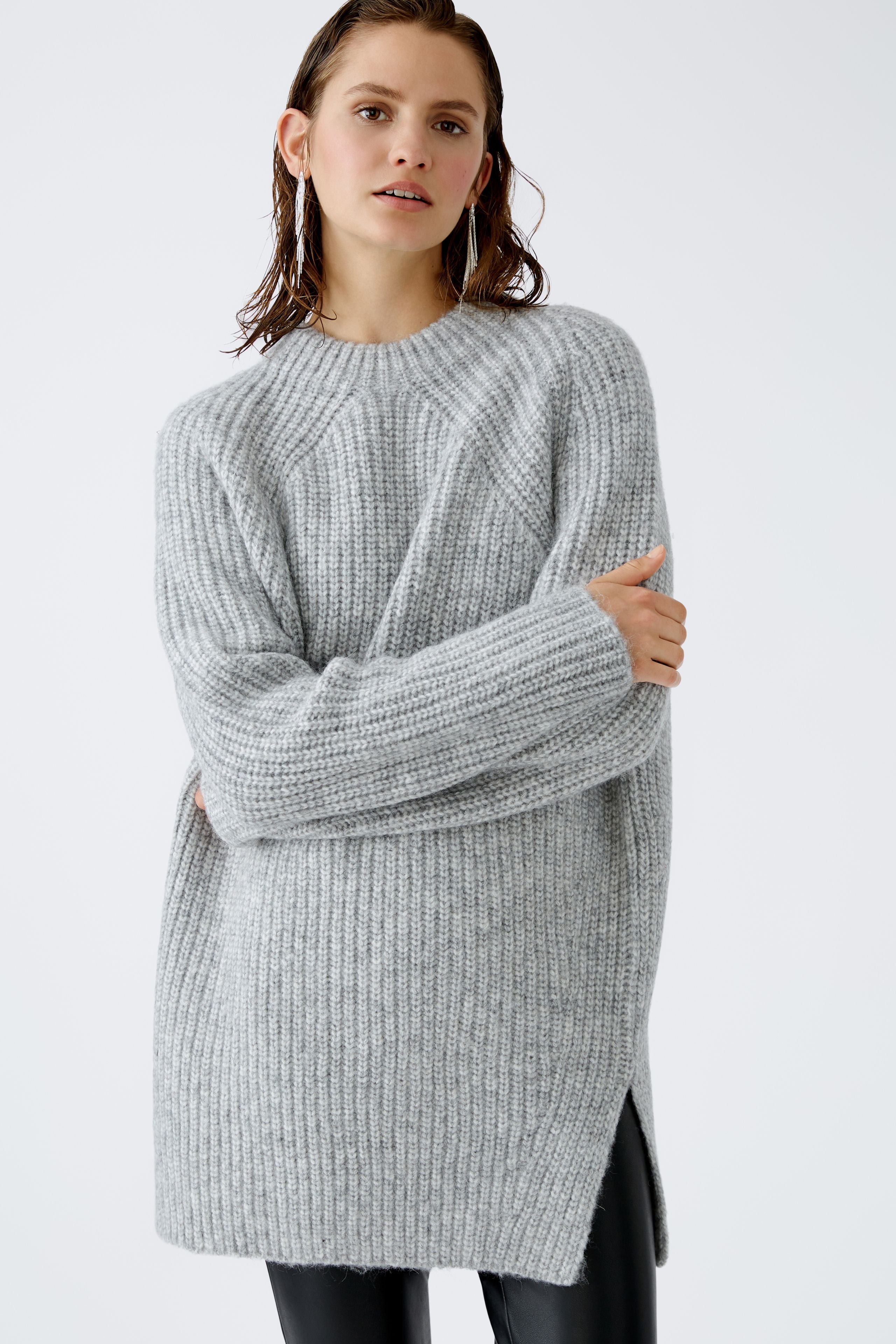 Longline Jumper - Grey