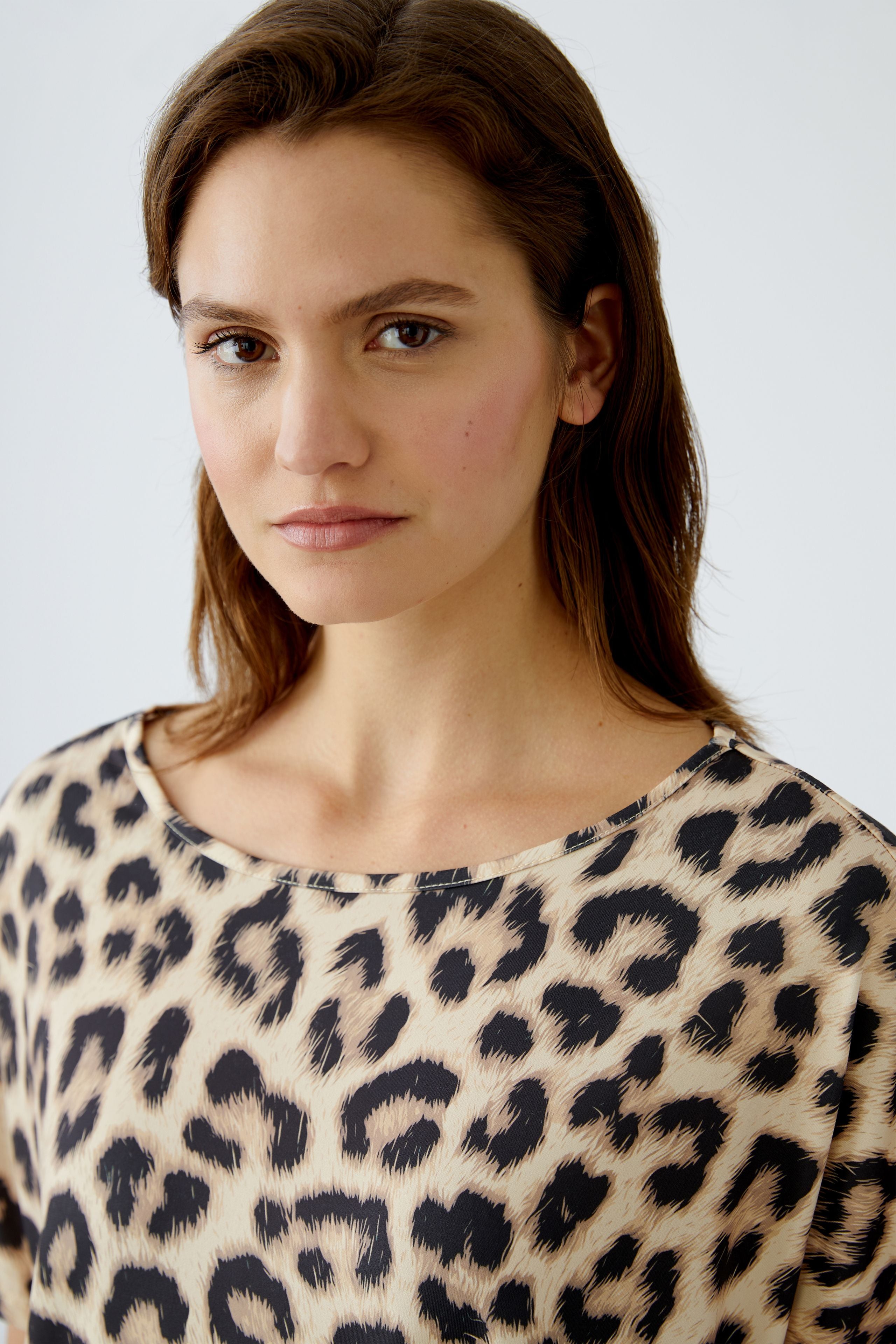 Drawstring Top - Leopard Print