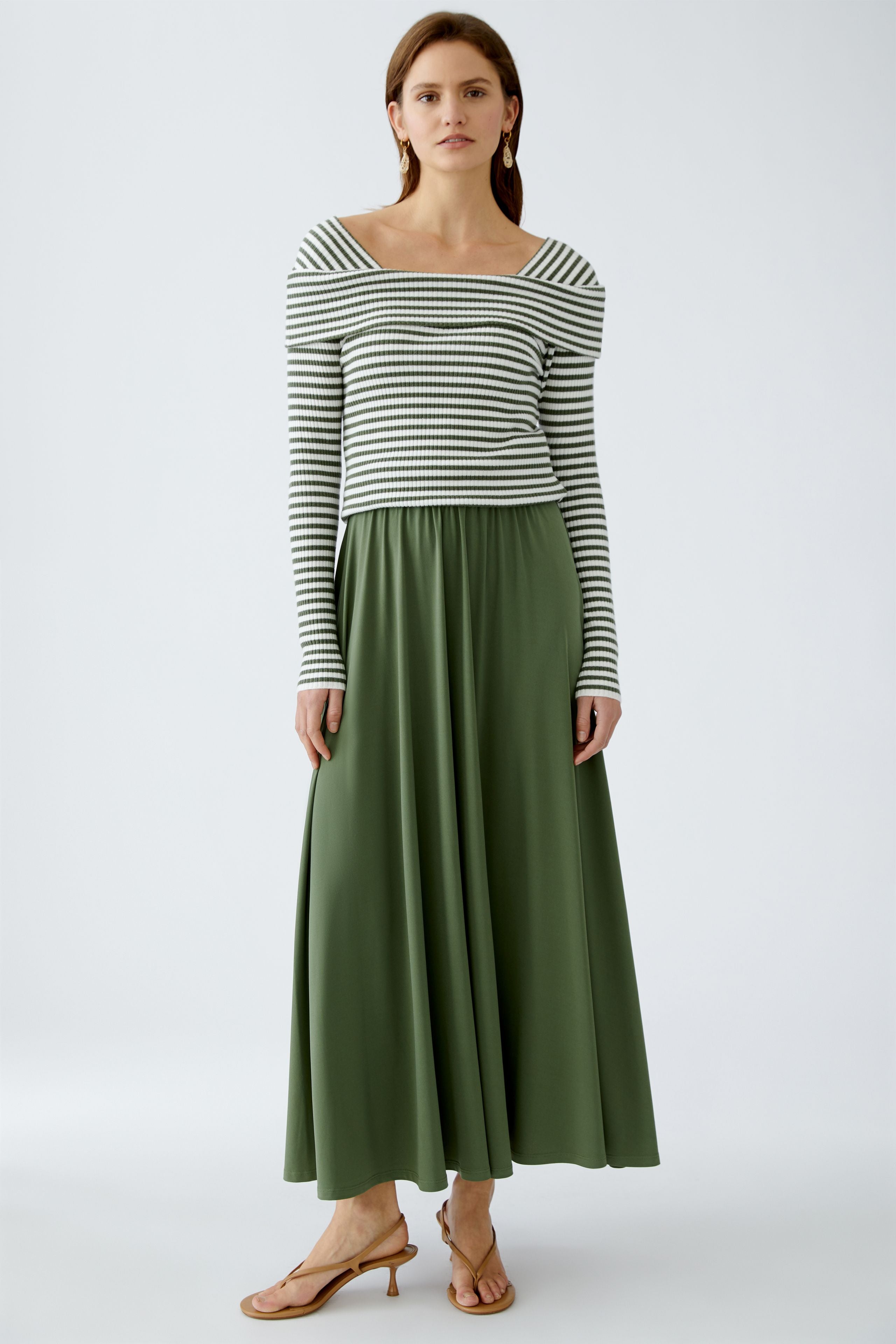 Pleated Skirt - Dark Green