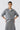 Half Sleeve Knitted Polo Top - Grey