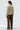 Wool Mix Striped High Neck Jumper - Camel Mix